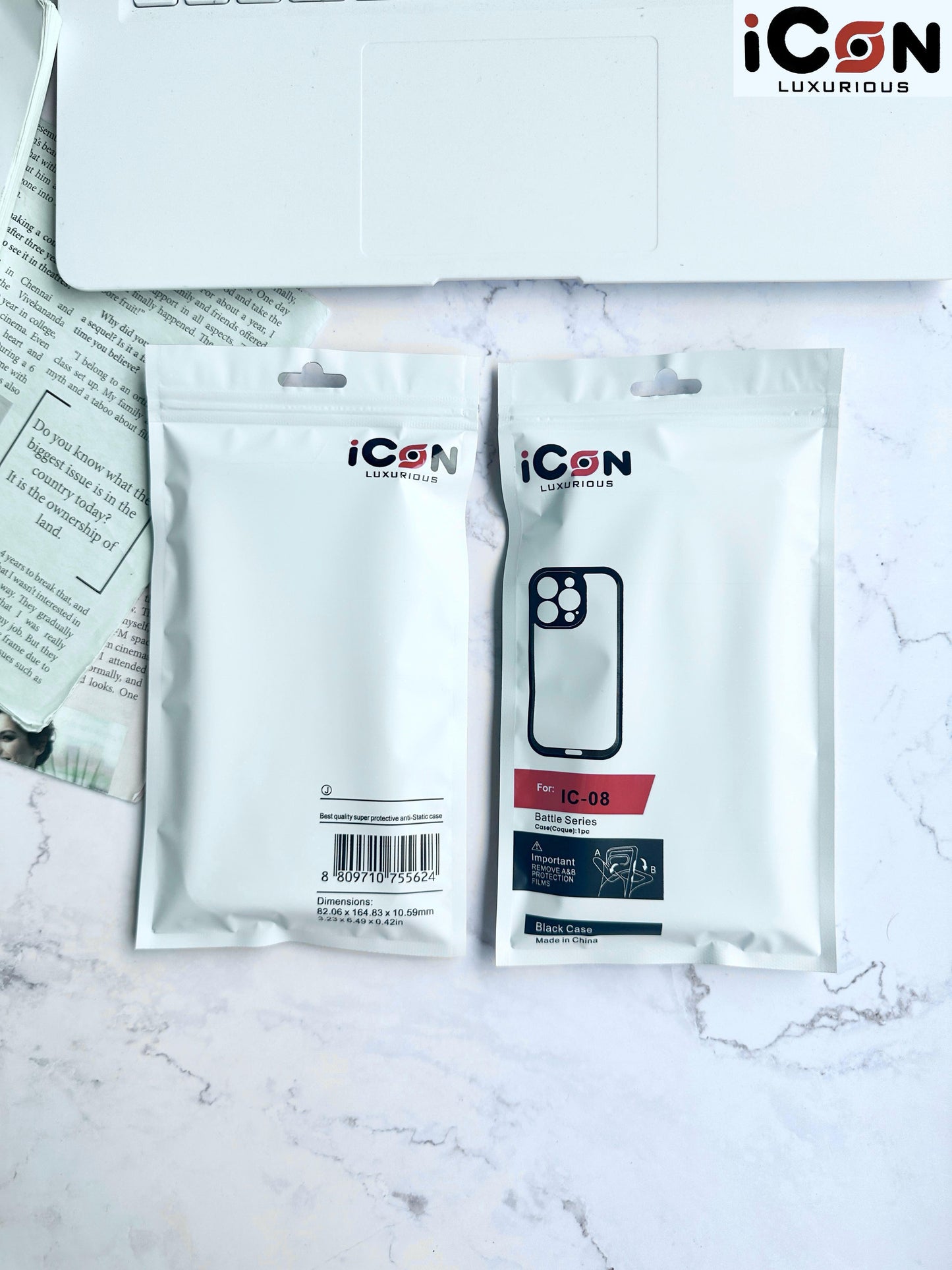 ICON™ IC-08 Beatle Series – Premium Shockproof Minimal Frame Case