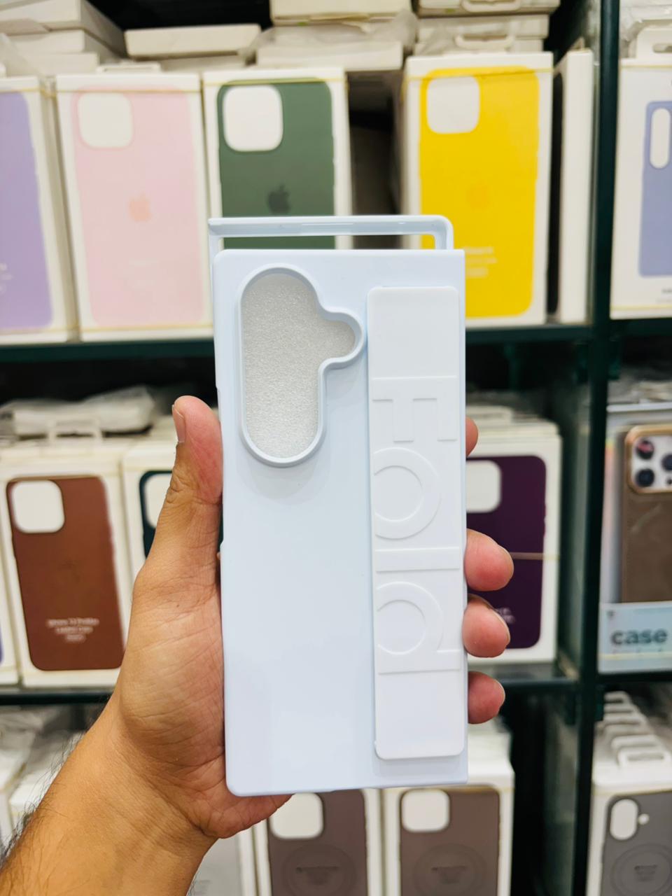 Samsung Galaxy Z Fold 7 Case with Built-In Kickstand Grip – Slim, Shockproof & Stylish
