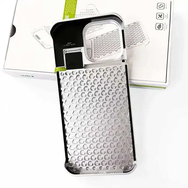 Premium Aluminium Alloy Metal Perfume Case – Frameless Side Design for iPhone 15 Pro / 15 Pro Max & Samsung S24 Ultra