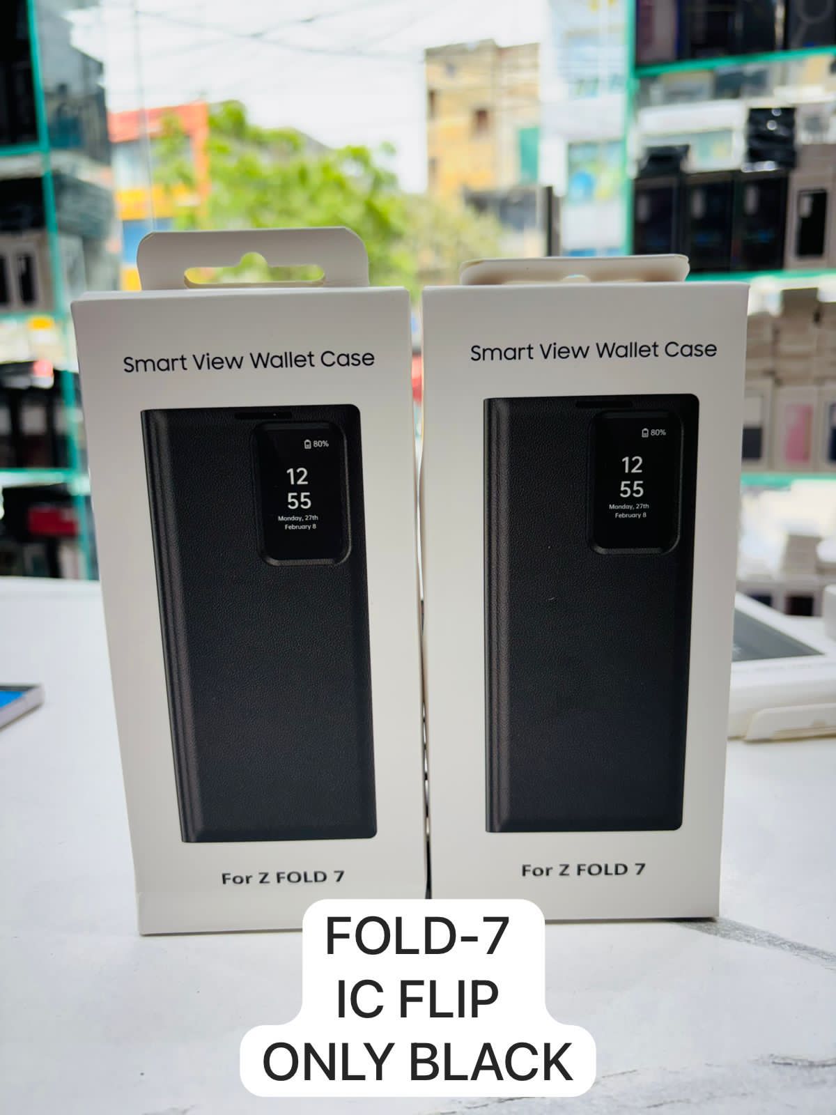 Samsung Smart View Wallet Case for Galaxy Z Fold 7 & Fold 6 – Premium Quality, Window Display