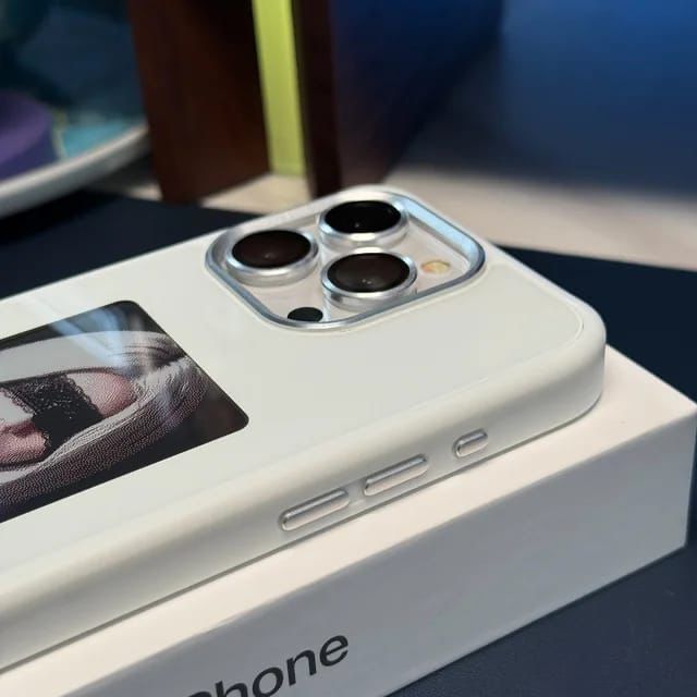 Smart Photo Rear Projection DIY E-Ink Phone Case – Customizable Back Cover with Instant NFC Photo Display