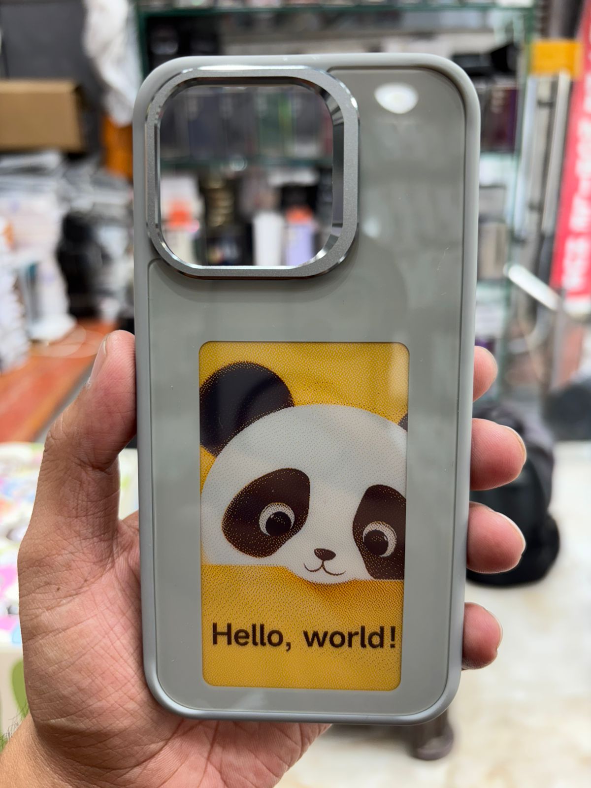 Smart Photo Rear Projection DIY E-Ink Phone Case – Customizable Back Cover with Instant NFC Photo Display