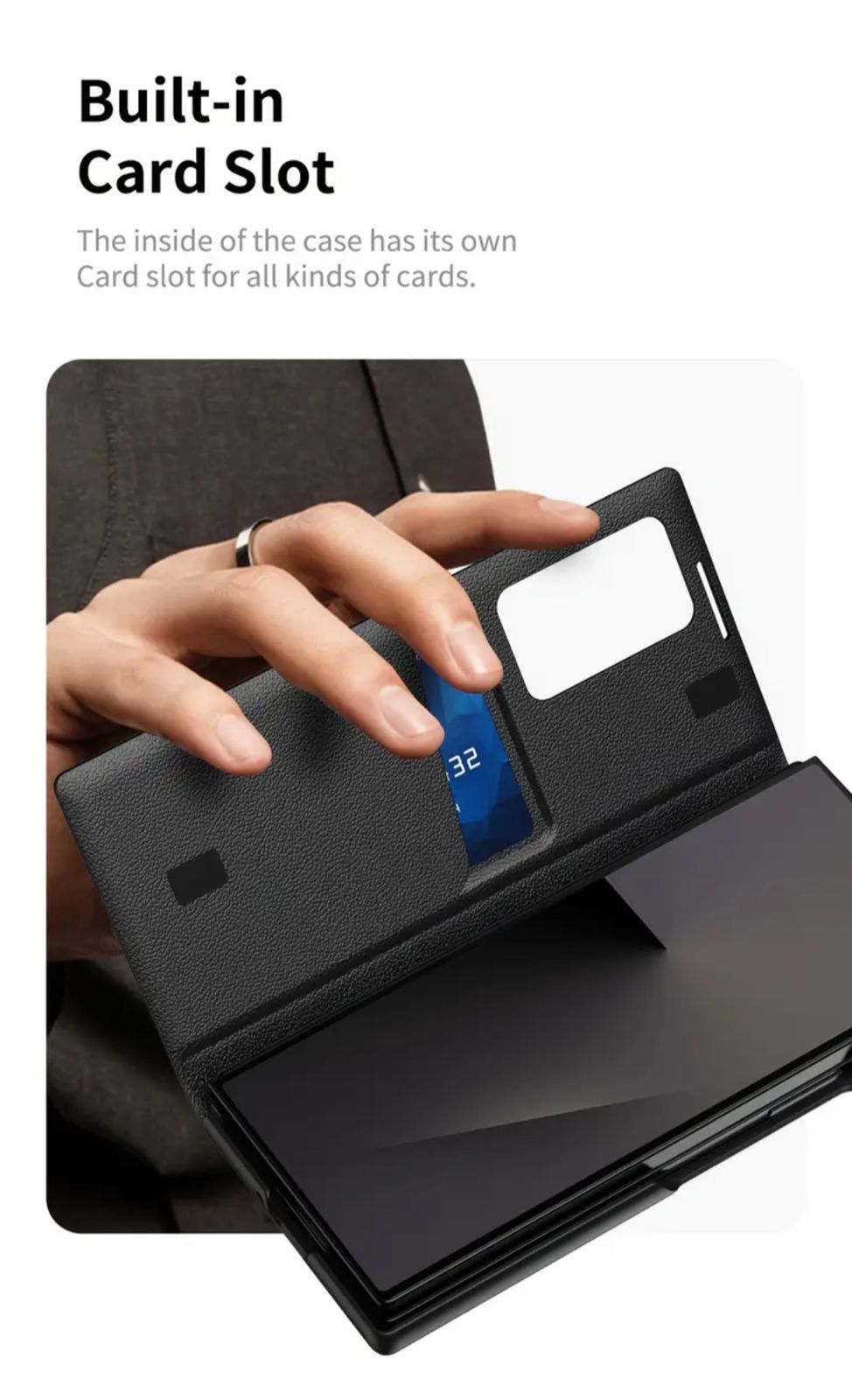 Samsung Smart View Wallet Case for Galaxy Z Fold 7 & Fold 6 – Premium Quality, Window Display