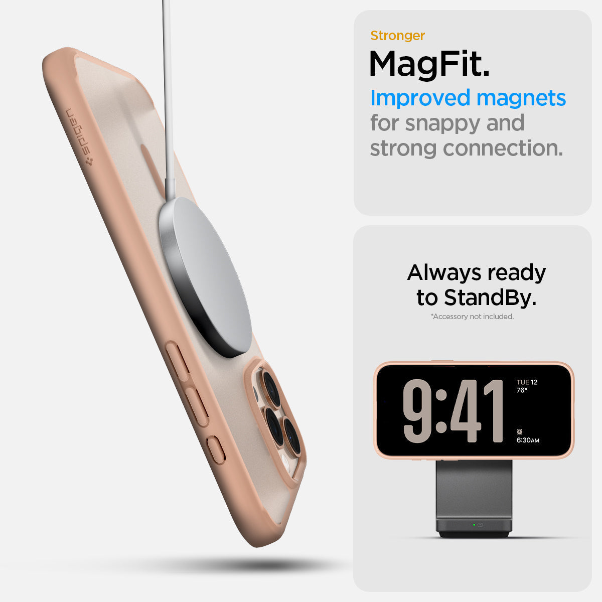 Spigeon Crystal Clear MagSafe Case for iPhone Series