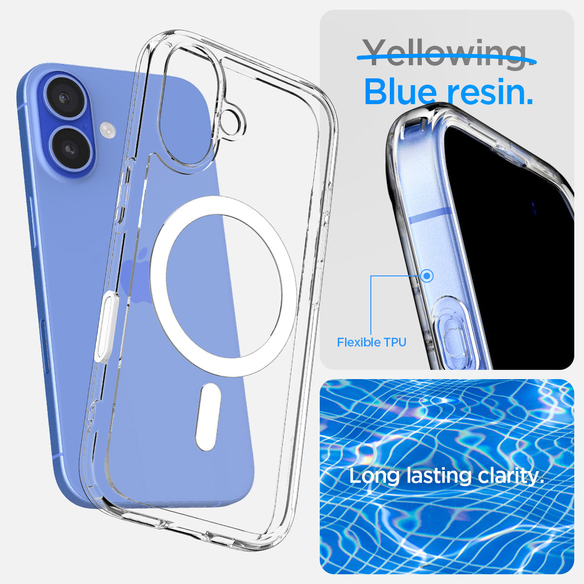 Spigeon Crystal Clear MagSafe Case for iPhone Series