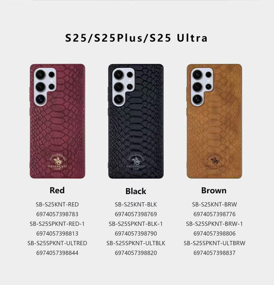 Santa Barbara Polo & Racquet Club™ – KNIGHT Series Premium Snakeskin Leather Phone Case