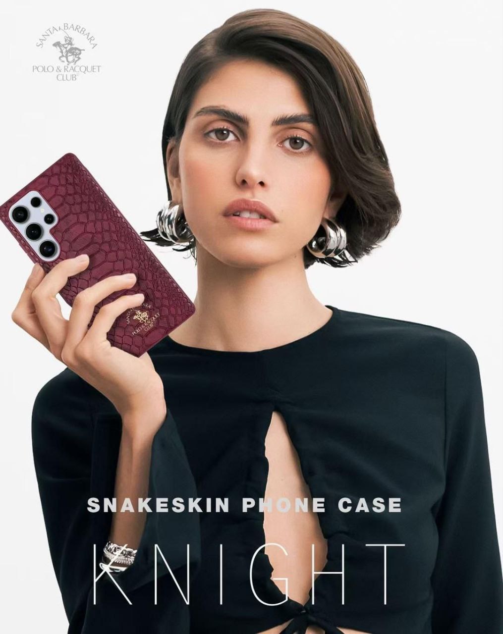 Santa Barbara Polo & Racquet Club™ – KNIGHT Series Premium Snakeskin Leather Phone Case