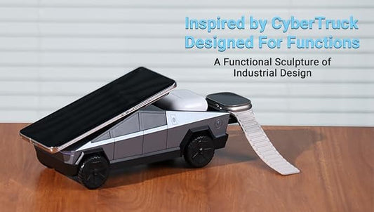 CyberDock Cybertruck-like 3-in-1 Wireless Charging Station