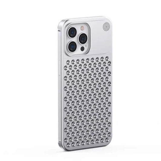 Premium Aluminium Alloy Metal Perfume Case – Frameless Side Design for iPhone 15 Pro / 15 Pro Max & Samsung S24 Ultra