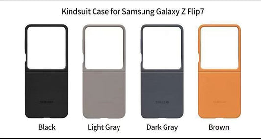 Kindsuit™ Premium Leather Case for Samsung Galaxy Z Flip7 – Sleek Protection in 4 Elegant Colors