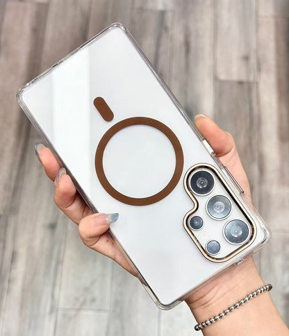 HENKS Hazel Vegan Leather Case – Premium Textured Finish with Designer Metal Camera Bezel
