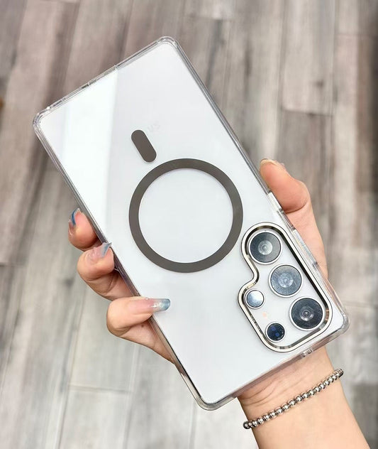 HENKS Hazel Vegan Leather Case – Premium Textured Finish with Designer Metal Camera Bezel