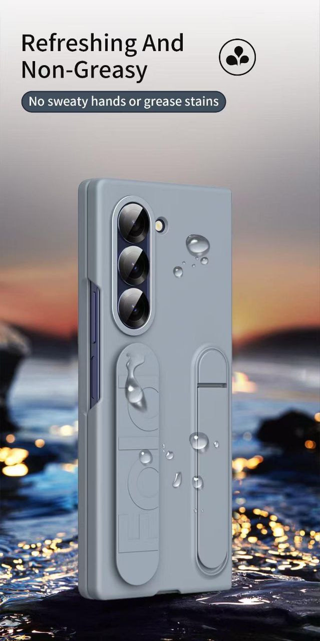 Galaxy Z Fold Case with Invisible Stand &amp; Wrist Strap